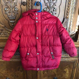 EUC Burgundy Down Puffer Coat